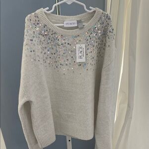 The Children's Place Ivory Sequin Sweater